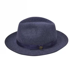 Fur Felt Trilby in Blue Mix