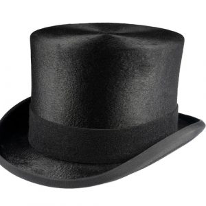 Luxury Black Fur Felt Melusine Top Hat