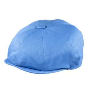 8 Piece Cotton Summer Cap Blue
