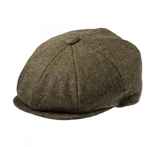 8 Piece Baker Boy Tweed Cap in Z506