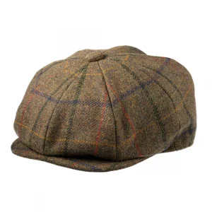 8 Piece Baker Boy Tweed Cap in Z507