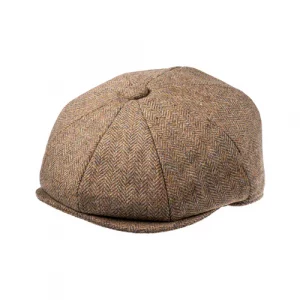 8 Piece Baker Boy Tweed Cap in Z524