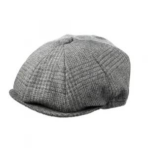 8 Piece Baker Boy Tweed Cap in Z530