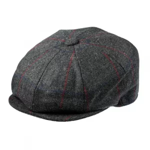 8 Piece Baker Boy Tweed Cap in Z538