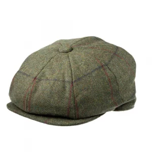 8 Piece Baker Boy Tweed Cap in Z573