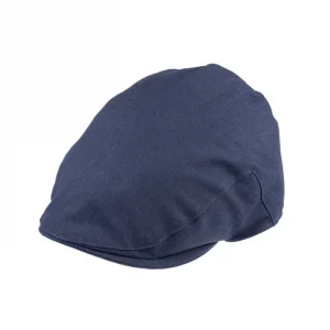 Balmoral Linen Blend Cap Navy