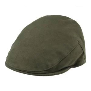 Balmoral moleskin cotton cap in Green